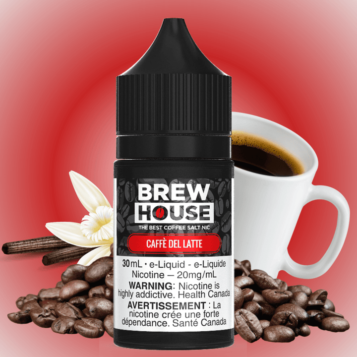 Caffe Del Latte Salt by Brew House E-Liquid Winkler Vape SuperStore and Bong Shop Manitoba Canada