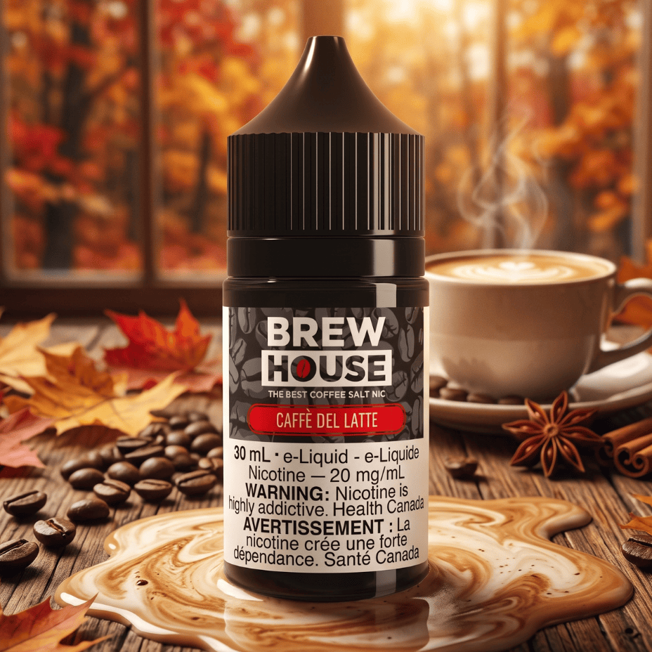 Caffe Del Latte Salt by Brew House E-Liquid Winkler Vape SuperStore and Bong Shop Manitoba Canada