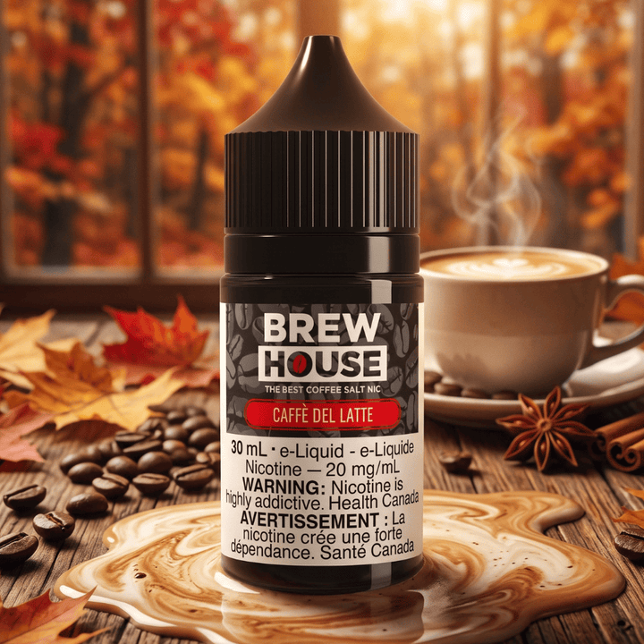 Caffe Del Latte Salt by Brew House E-Liquid Winkler Vape SuperStore and Bong Shop Manitoba Canada