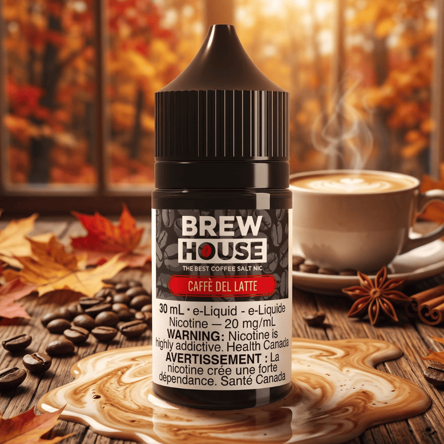Caffe Del Latte Salt by Brew House E-Liquid Winkler Vape SuperStore and Bong Shop Manitoba Canada
