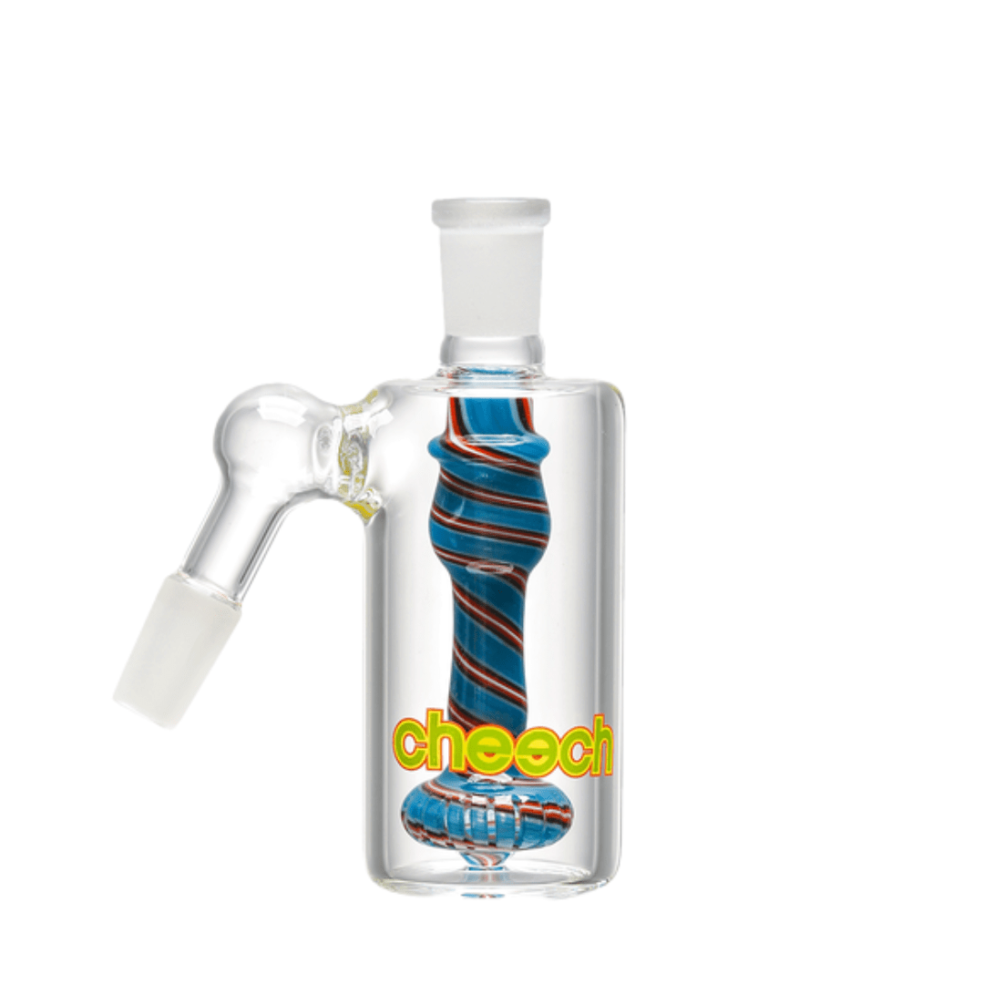 Cheech Glass 45° Ash Catcher 14mm Blue Red White Winkler Vape SuperStore and Bong Shop Manitoba Canada