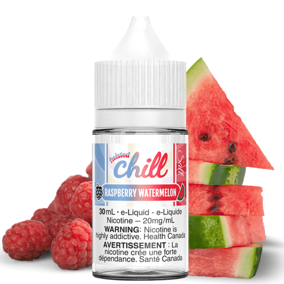 Chill E-liquids Salt Nic 12mg Raspberry Watermelon Salt by Chill Twisted E-liquid Raspberry Watermelon Salt by Chill E-liquid-Winkler Vape SuperStore, MB