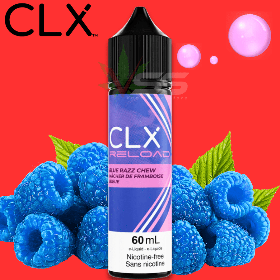 CLX Reload Freebase 60ml-Blue Razz Chew 60ml / 3mg Winkler Vape SuperStore and Bong Shop Manitoba Canada
