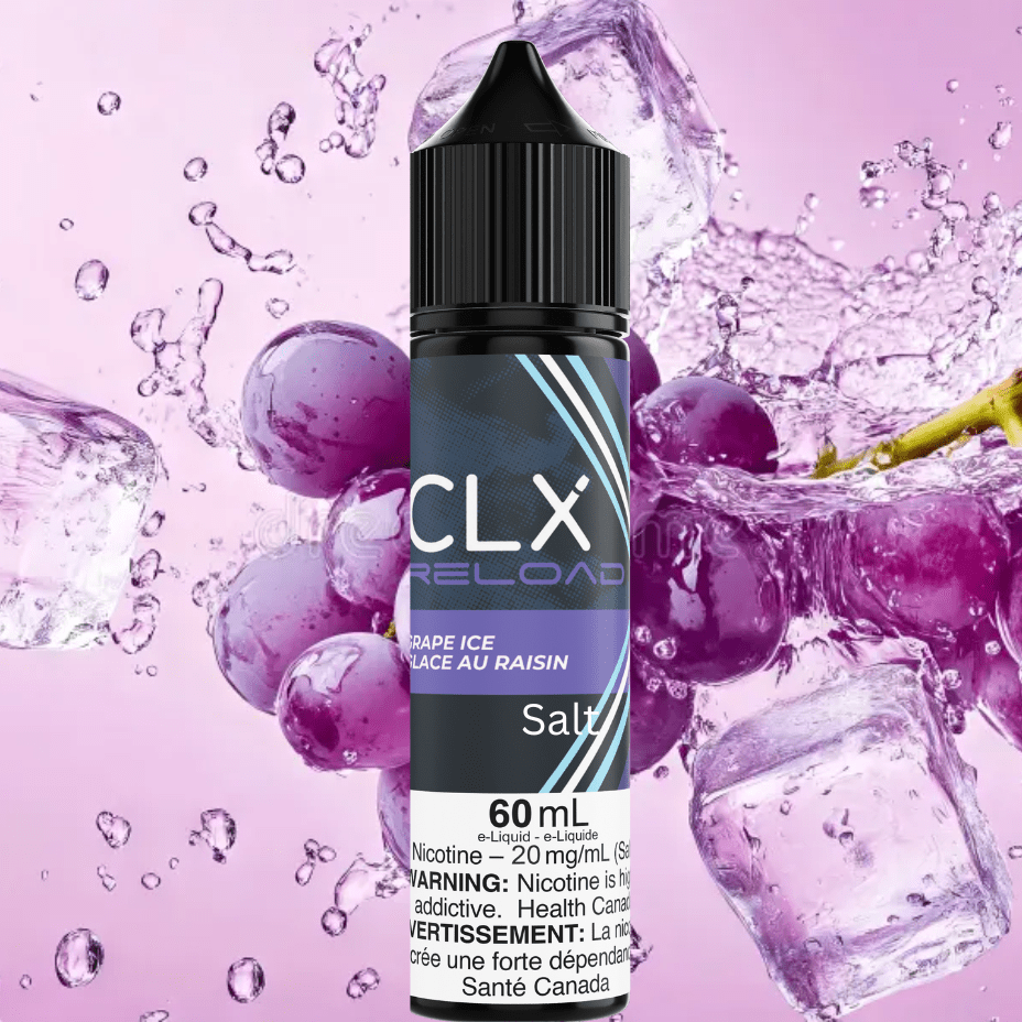 CLX Reload Salt 60ml-Grape Ice 20mg Winkler Vape SuperStore and Bong Shop Manitoba Canada