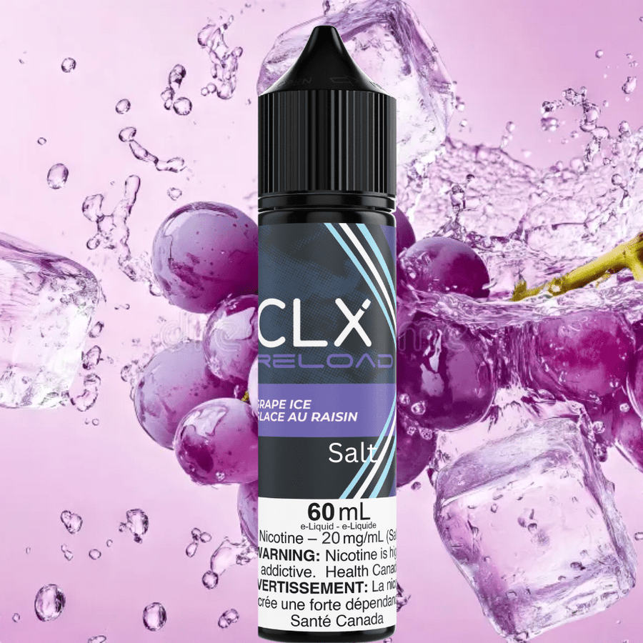 CLX Reload Salt 60ml-Grape Ice 20mg Winkler Vape SuperStore and Bong Shop Manitoba Canada