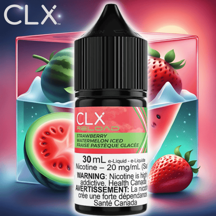 CLX Reload Salts-Strawberry Watermelon Iced Winkler Vape SuperStore and Bong Shop Manitoba Canada