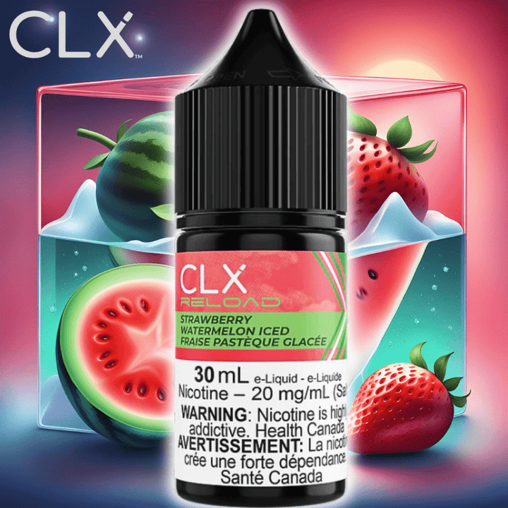CLX Reload Salts-Strawberry Watermelon Iced Winkler Vape SuperStore and Bong Shop Manitoba Canada