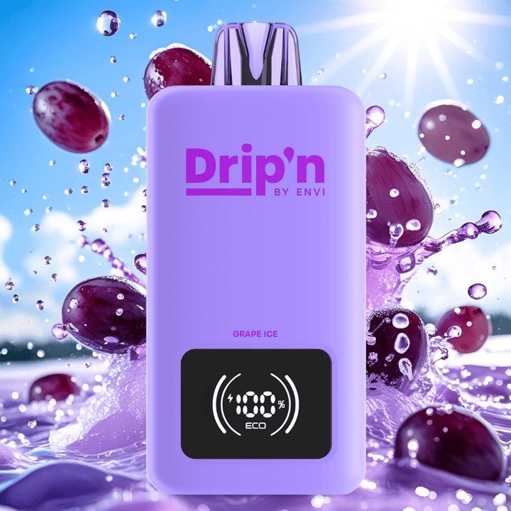 Drip'n by Envi 70K Disposable Vape - Grape Ice 26mL / 70000 Puffs / 20mg Winkler Vape SuperStore and Bong Shop Manitoba Canada
