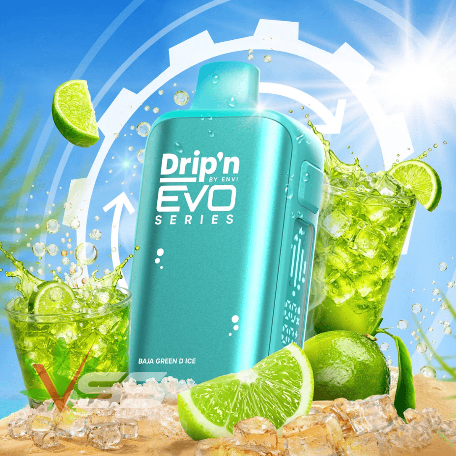 Drip'n by Envi Evo 63k Disposable Vape - Baja Green D Ice 63000 Puffs / 20mg Winkler Vape SuperStore and Bong Shop Manitoba Canada