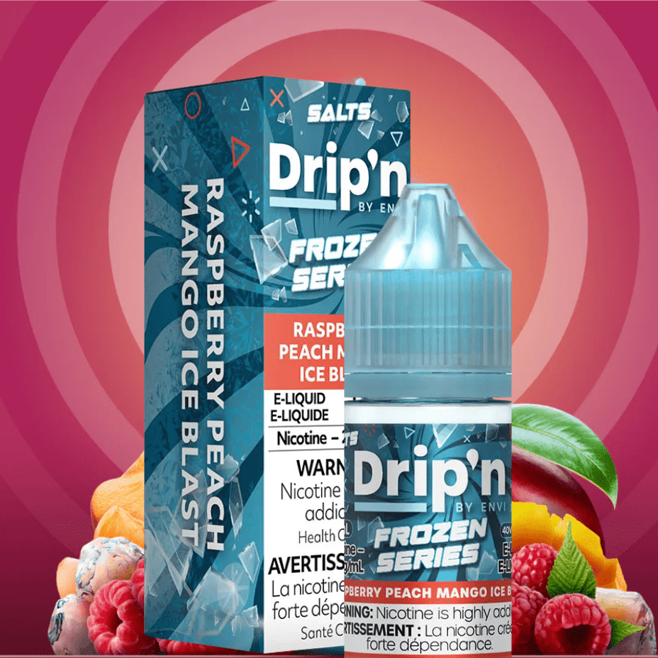 Drip'n by Envi Frozen Salt-Electric Fruit Blast ICED Airdrie Vape SuperStore and Bong Shop Alberta Canada