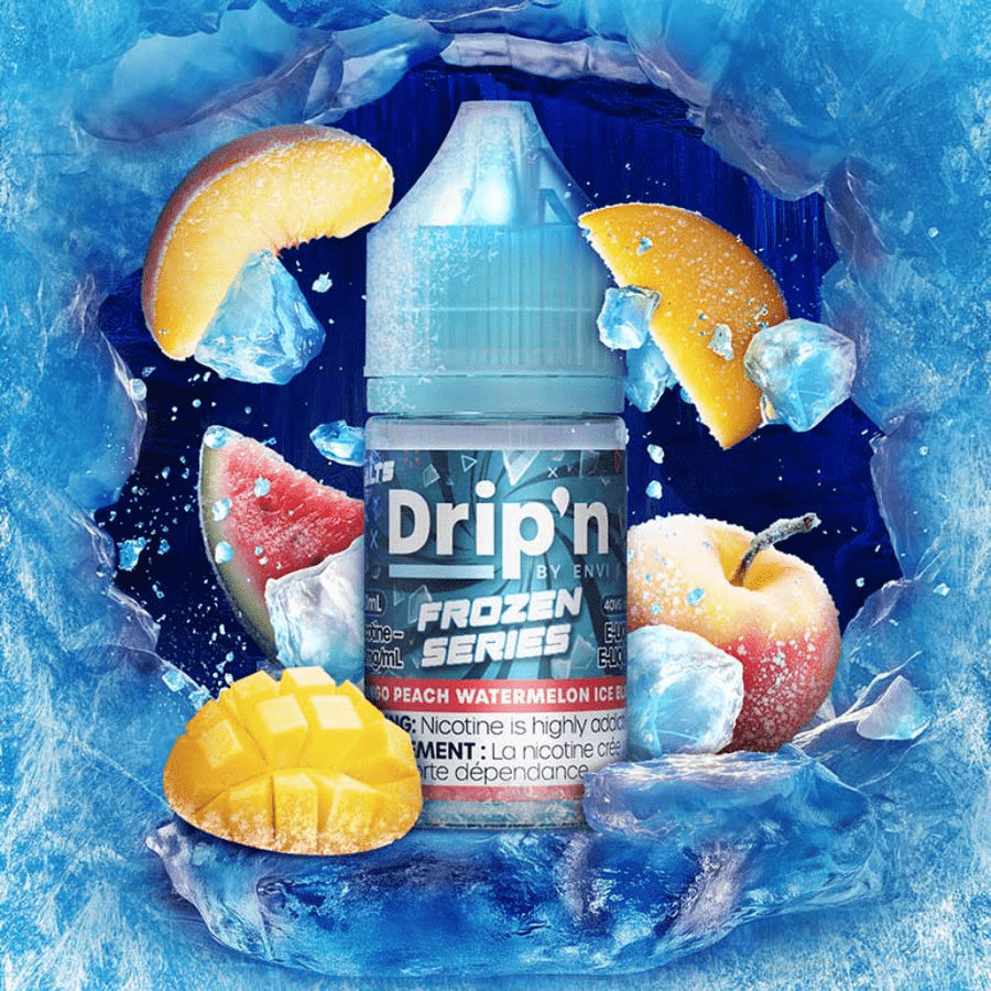 Drip'n by Envi Frozen Salt-Electric Fruit Blast ICED Airdrie Vape SuperStore and Bong Shop Alberta Canada