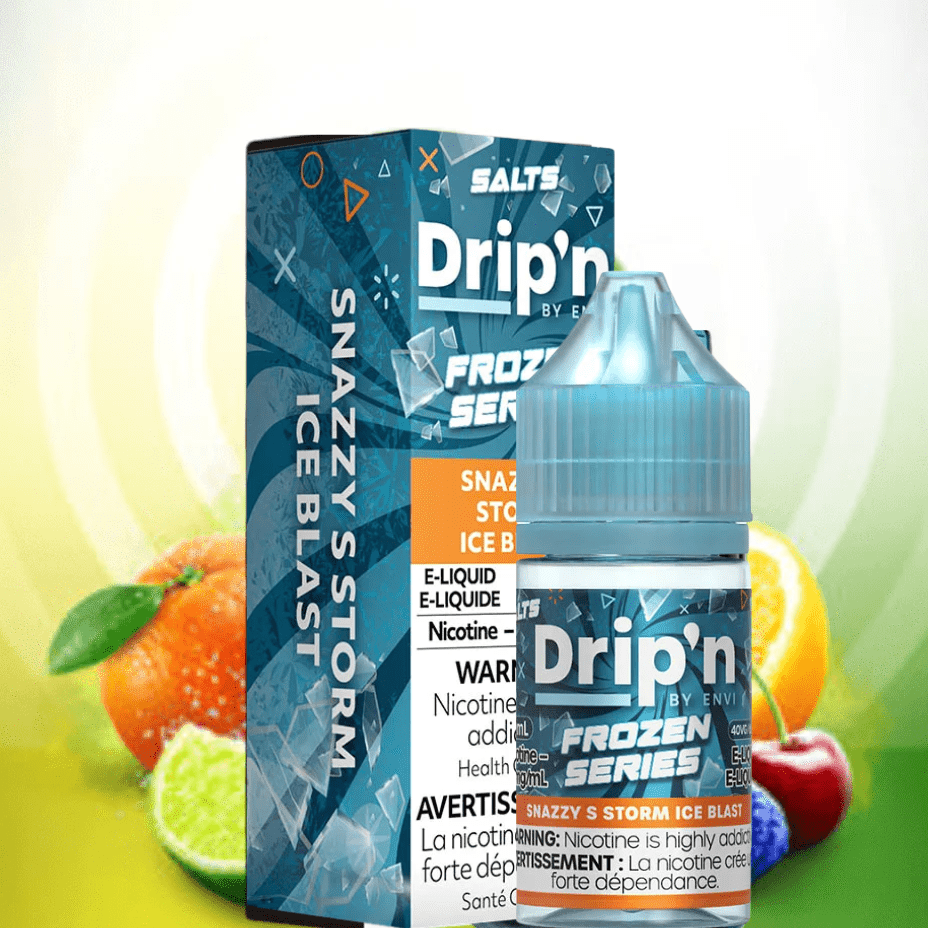 Drip'n by Envi Frozen Salt-Snazzy S Storm ICED Airdrie Vape SuperStore and Bong Shop Alberta Canada