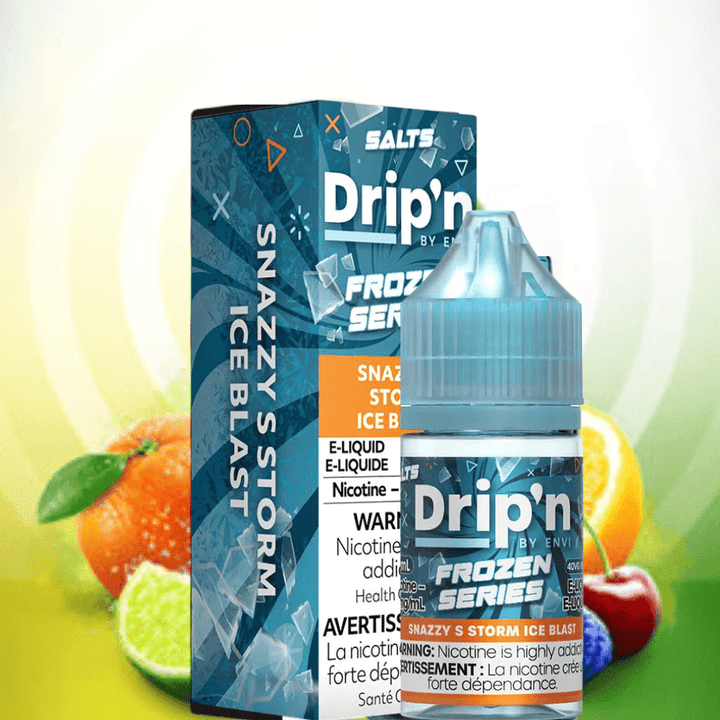 Drip'n by Envi Frozen Salt-Snazzy S Storm ICED Airdrie Vape SuperStore and Bong Shop Alberta Canada