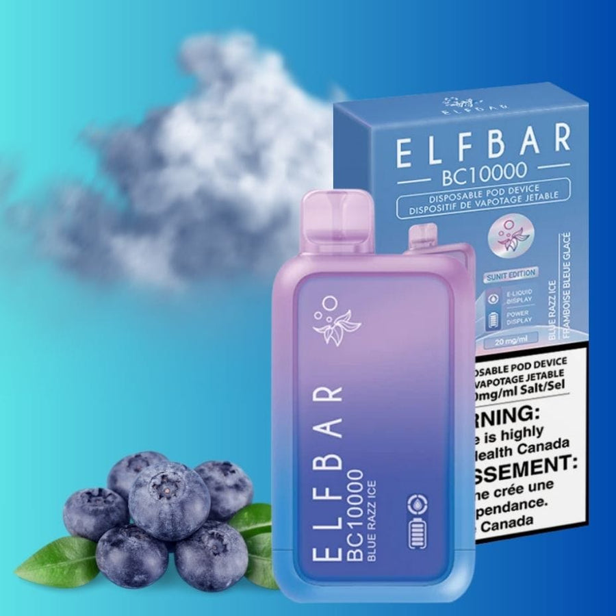 ElfBar BC10000 Disposable Vape-Blue Cloudz Winkler Vape SuperStore and Bong Shop Manitoba Canada
