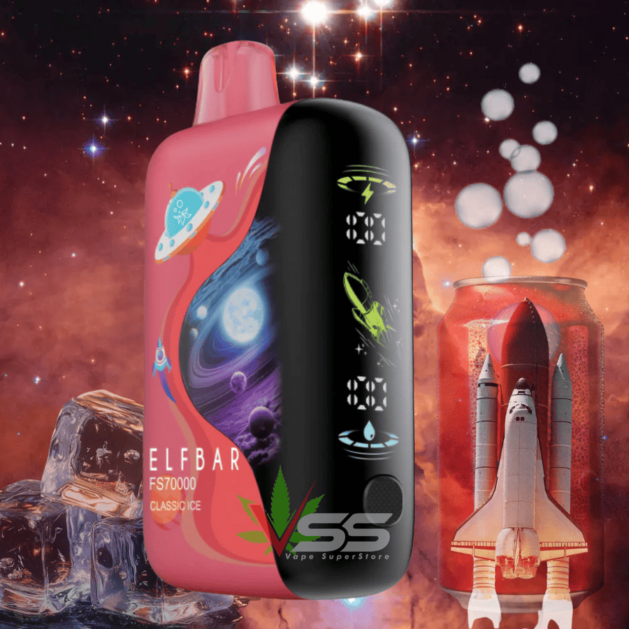 ELFBAR FS70K Disposable Vape - Classic Ice 70000 / 20mg Winkler Vape SuperStore and Bong Shop Manitoba Canada