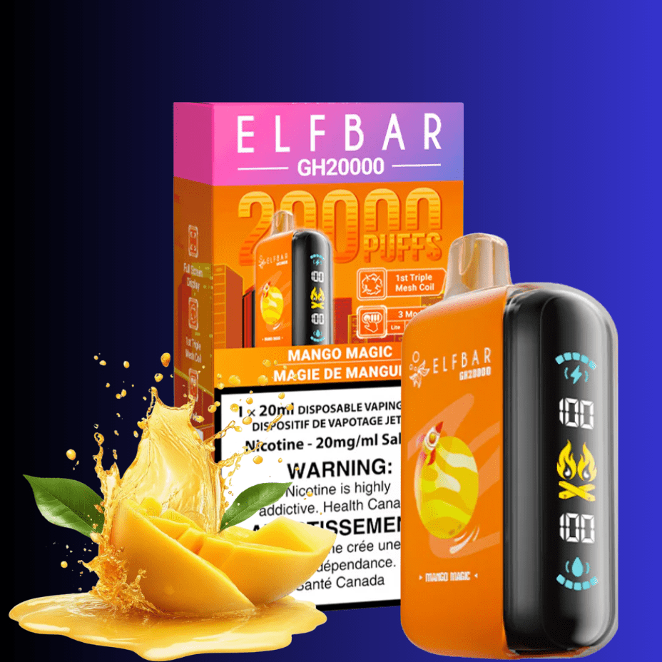 ElfBar GH20K Disposable Vape-Mango Magic Airdrie Vape SuperStore and Bong Shop Alberta Canada