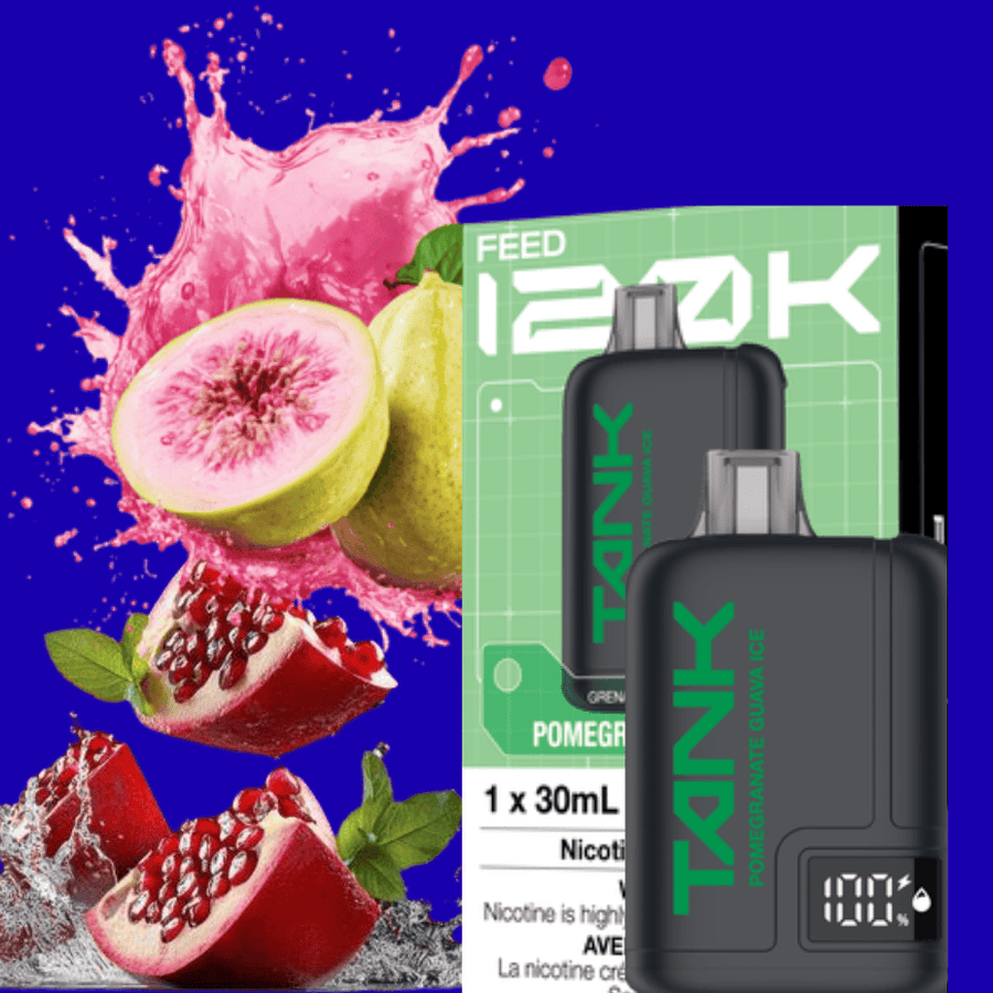 Feed Tank 120k Disposable Vape-Pomegranate Guava Ice 120000 Puffs / 20mg Winkler Vape SuperStore and Bong Shop Manitoba Canada