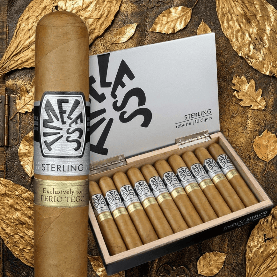 Ferio Tego Timeless Sterling Robusto Cigar 4.75x52 Robusto Winkler Vape SuperStore and Bong Shop Manitoba Canada
