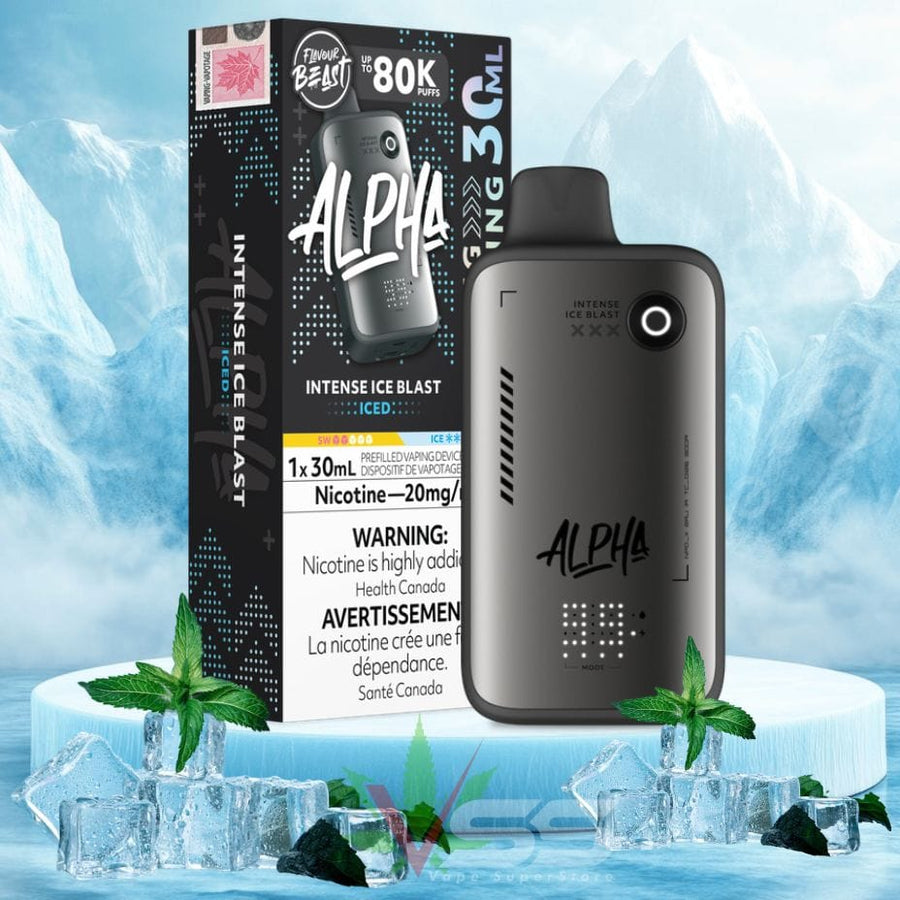Flavour Beast Alpha 80K Disposable Vape-Intense Ice Blast Winkler Vape SuperStore and Bong Shop Manitoba Canada