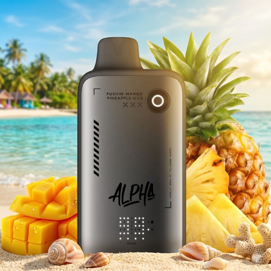 Flavour Beast Alpha 80K Disposable Vape-Pushin Mango Pineapple Iced Winkler Vape SuperStore and Bong Shop Manitoba Canada