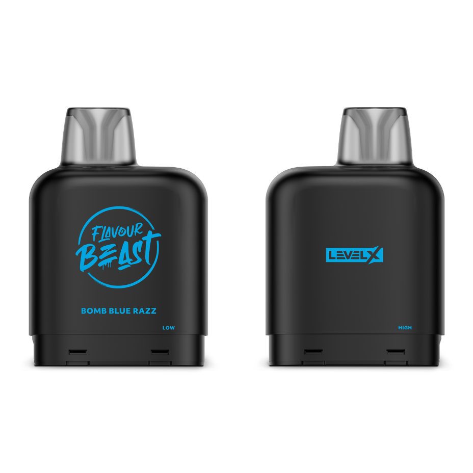 Flavour Beast Closed Pod Systems 20mg / 7000 Puffs Level X Flavour Beast Pod-Bomb Blue Razz Level X Flavour Beast Pod-Bomb Blue Razz-Winkler Vape SuperStore MB