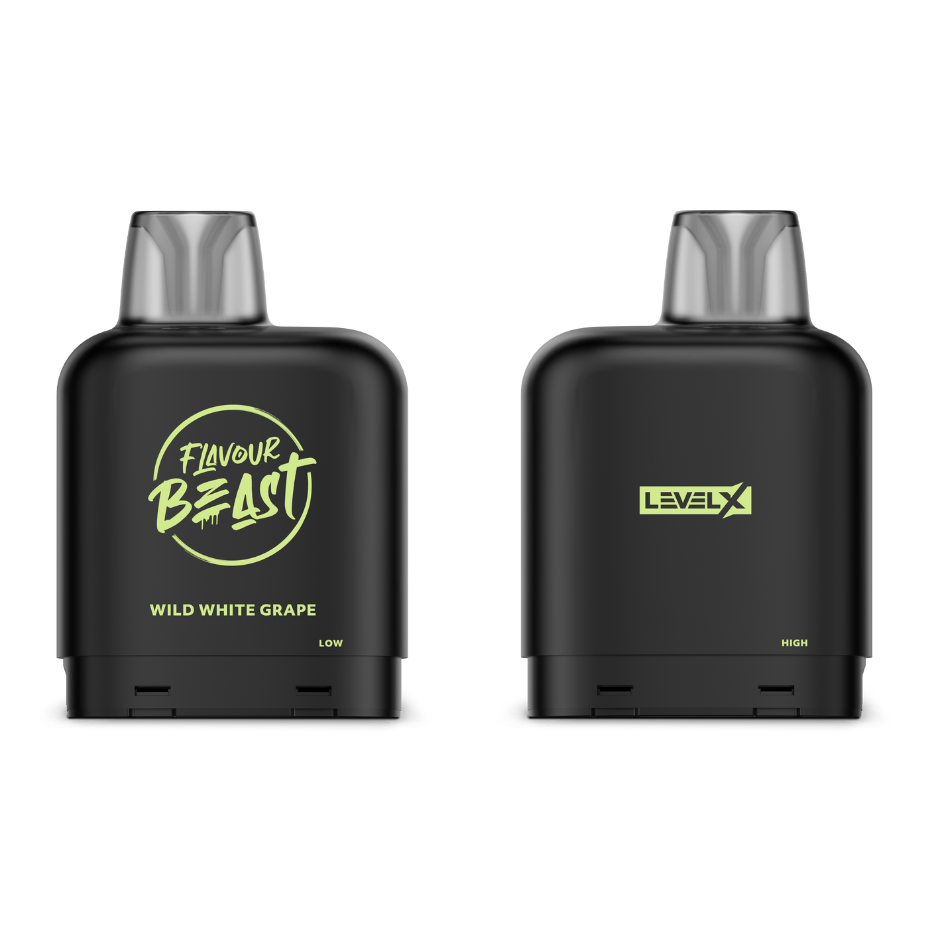 Flavour Beast Closed Pod Systems 20mg / 7000 Puffs Level X Flavour Beast Pod-Wild White Grape Level X Flavour Beast Pod-Wild White Grape-Winkler Vape SuperStore MB