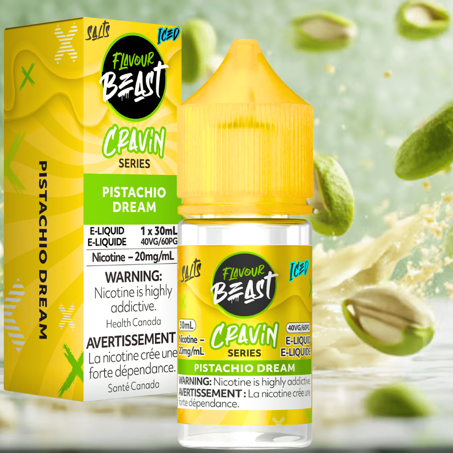 Flavour Beast Cravin' Salts-Pistachio Dream Iced 20mg / 30mL Winkler Vape SuperStore and Bong Shop Manitoba Canada