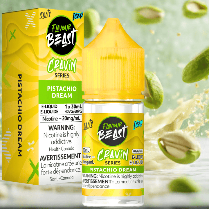 Flavour Beast Cravin' Salts-Pistachio Dream Iced 20mg / 30mL Winkler Vape SuperStore and Bong Shop Manitoba Canada
