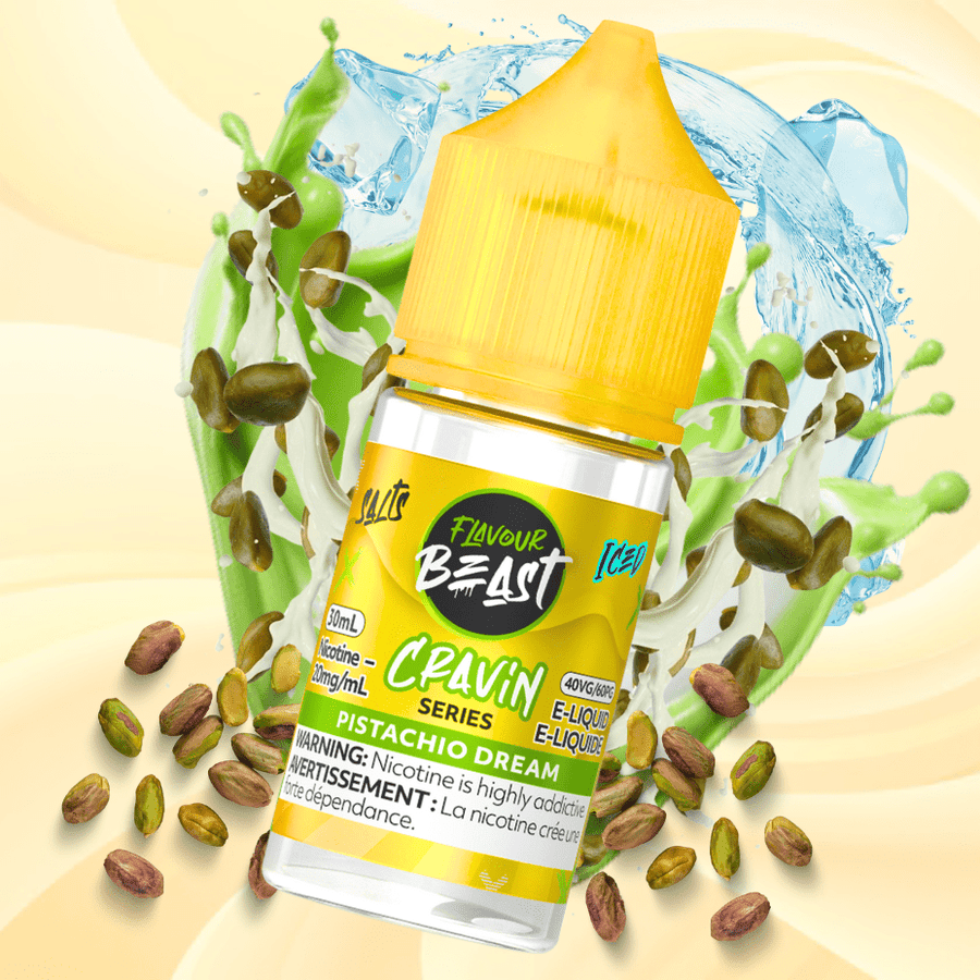 Flavour Beast Cravin' Salts-Pistachio Dream Iced 20mg / 30mL Winkler Vape SuperStore and Bong Shop Manitoba Canada