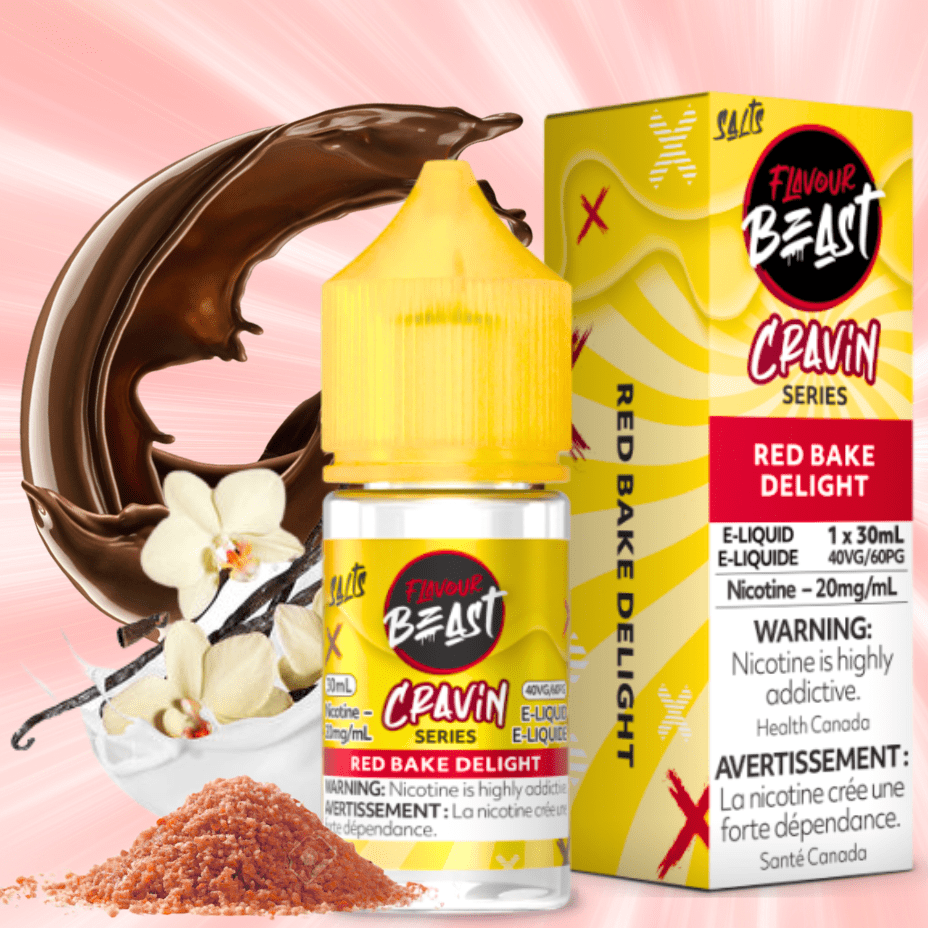 Flavour Beast Cravin' Salts-Red Bake Delight 20mg / 30mL Winkler Vape SuperStore and Bong Shop Manitoba Canada
