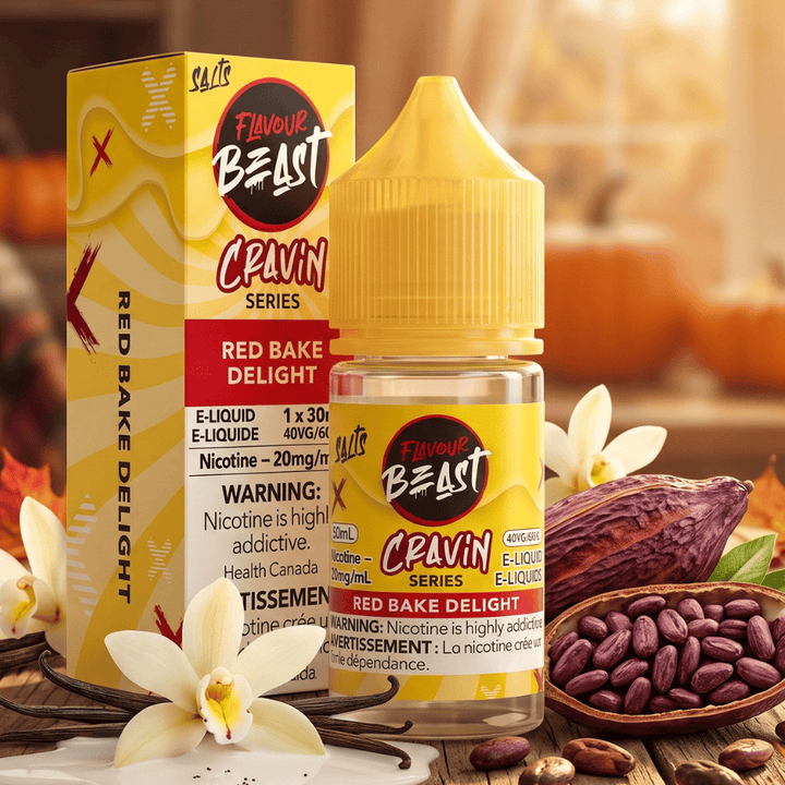 Flavour Beast Cravin' Salts-Red Bake Delight 20mg / 30mL Winkler Vape SuperStore and Bong Shop Manitoba Canada