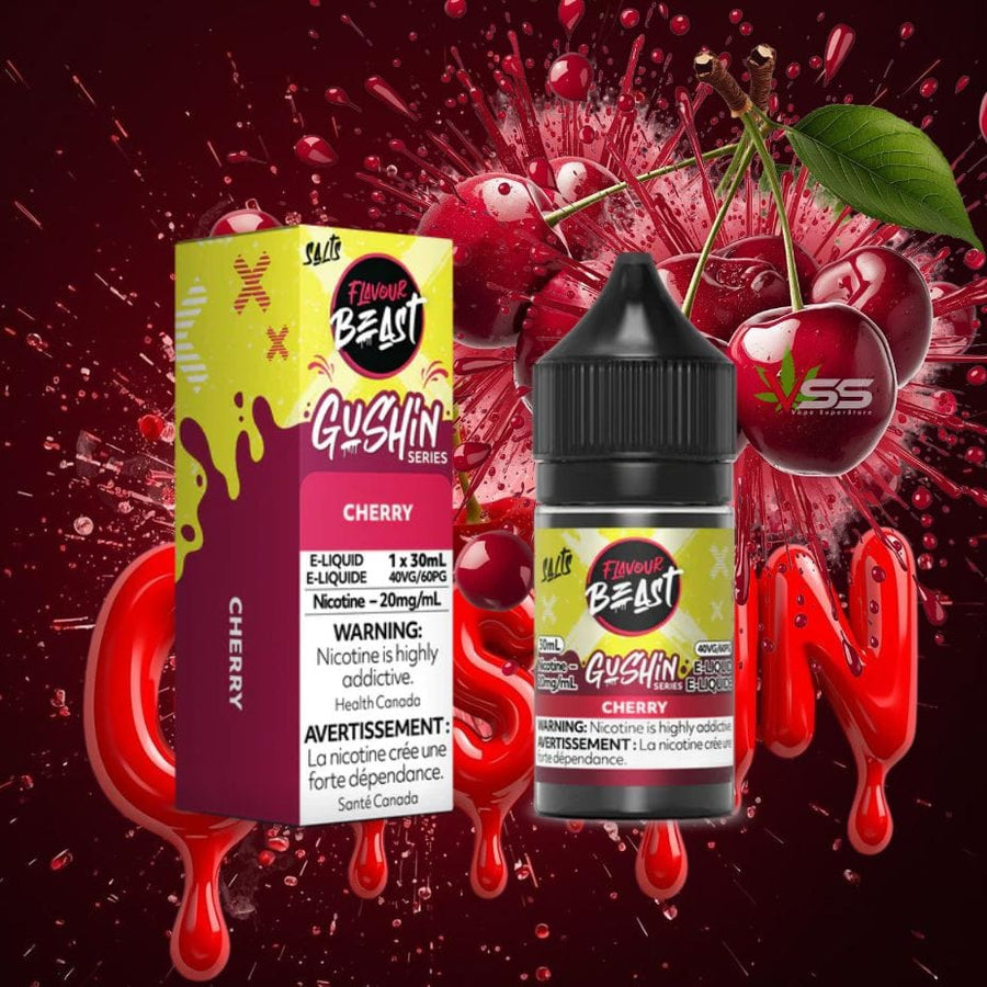 Flavour Beast Gusin Salts - Cherry 30ml / 20mg Winkler Vape SuperStore and Bong Shop Manitoba Canada