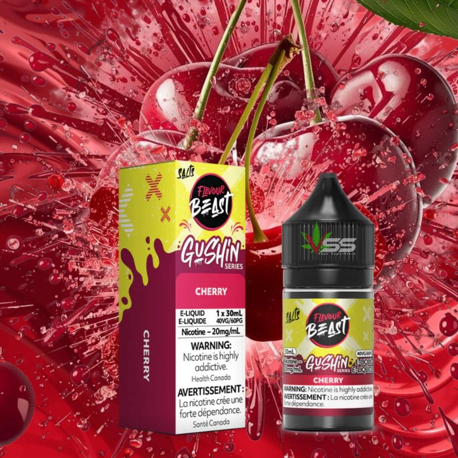 Flavour Beast Gusin Salts - Cherry 30ml / 20mg Winkler Vape SuperStore and Bong Shop Manitoba Canada