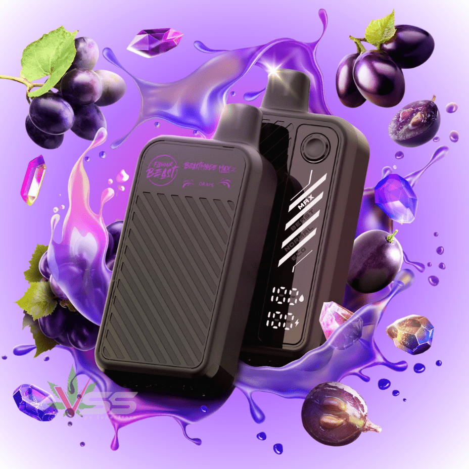 Flavour Beast Max 2 Disposable Vape-Gushin Grape 20mg / 50000 Puffs Winkler Vape SuperStore and Bong Shop Manitoba Canada