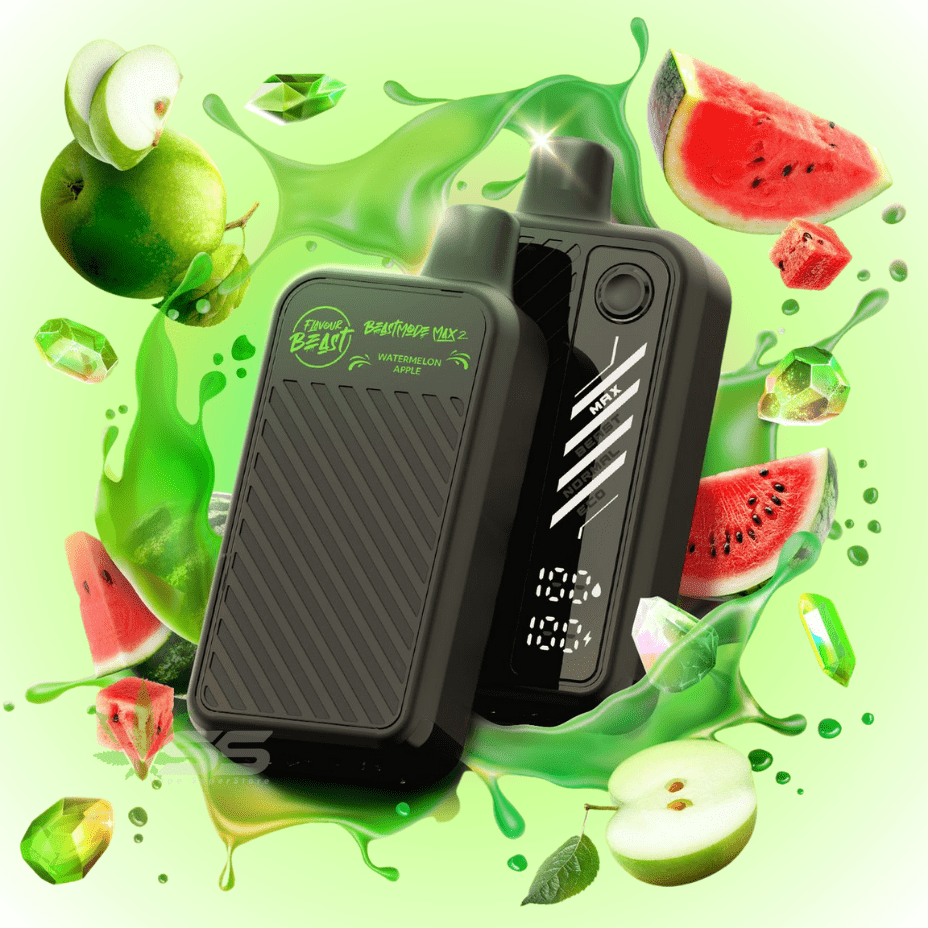 Flavour Beast Max 2 Disposable Vape-Gushin Watermelon Apple 20mg / 50000 Puffs Winkler Vape SuperStore and Bong Shop Manitoba Canada