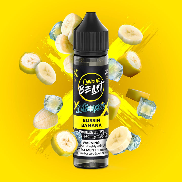 Flavour Beast Salt - Bussin Banana Iced 60ml 60ml / 20mg Winkler Vape SuperStore and Bong Shop Manitoba Canada