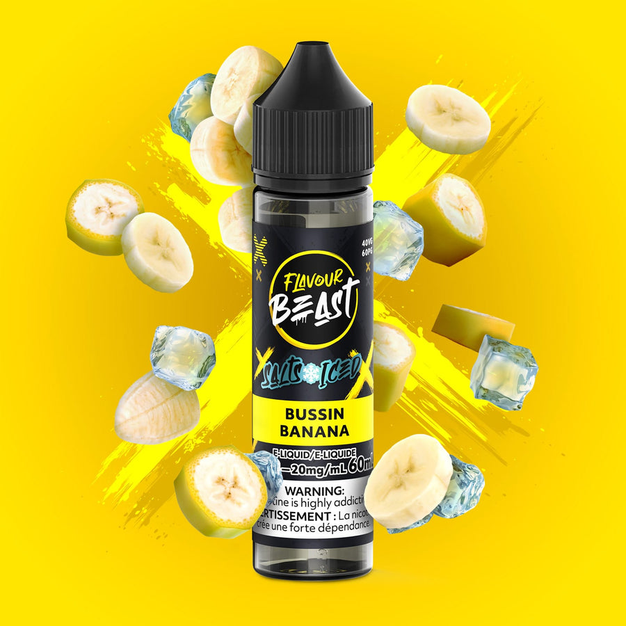 Flavour Beast Salt - Bussin Banana Iced 60ml 60ml / 20mg Winkler Vape SuperStore and Bong Shop Manitoba Canada