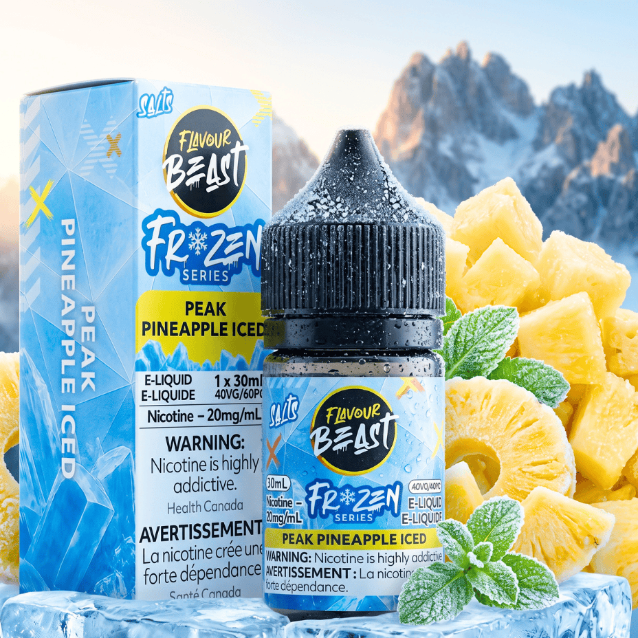 Flavour Beast Salt Frozen-Peak Pineapple Iced 30mL / 20mg Winkler Vape SuperStore and Bong Shop Manitoba Canada