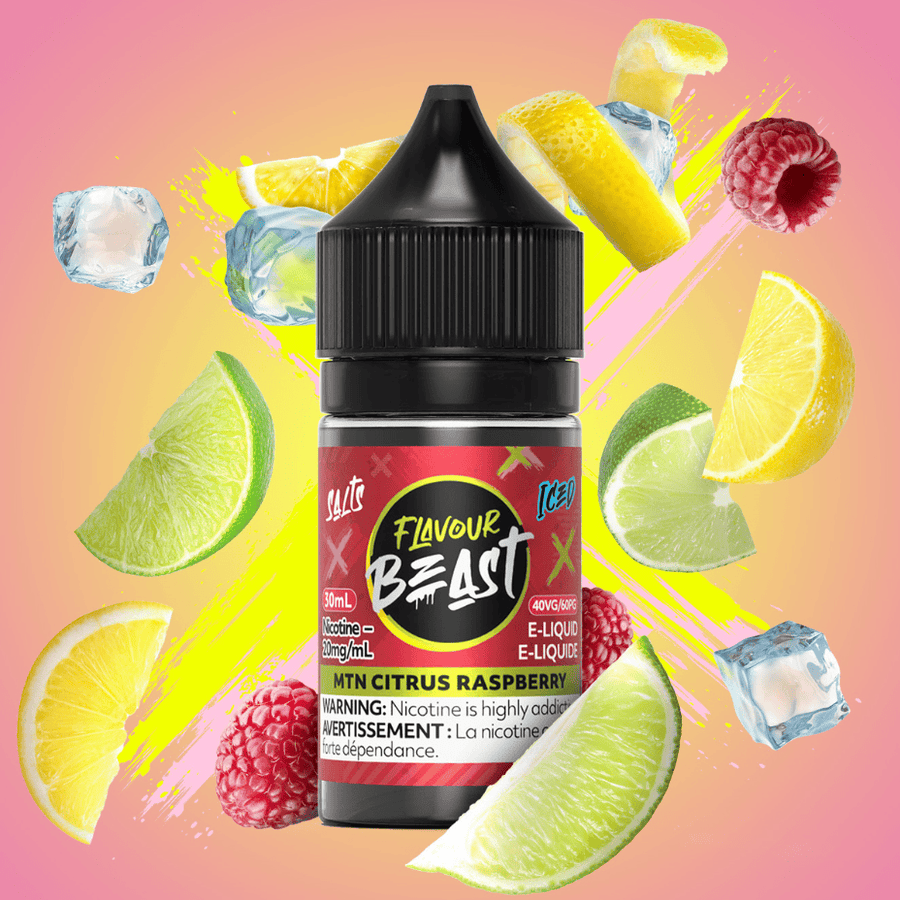 Flavour Beast Salt - MTN Citrus Raspberry Iced 30ml 30ml / 20mg/ml Winkler Vape SuperStore and Bong Shop Manitoba Canada