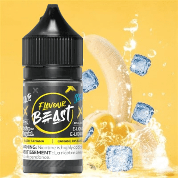 Flavour Beast Salt Nic E-Liquid 20mg Bussin Banana Iced Salt by Flavour Beast E-liquid Bussin Banana Iced Salt by Flavour Beast E-liquid-Winkler Vape SuperStore