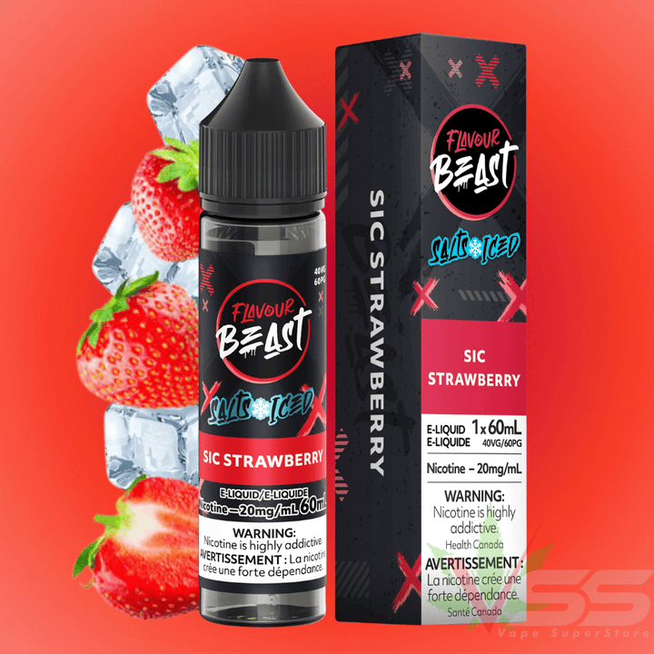 Flavour Beast Salt - Sic Strawberry Iced 60ml 60mL / 20mg Winkler Vape SuperStore and Bong Shop Manitoba Canada