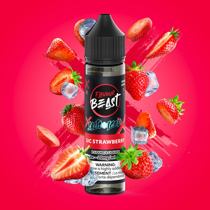 Flavour Beast Salt - Sic Strawberry Iced 60ml 60mL / 20mg Winkler Vape SuperStore and Bong Shop Manitoba Canada