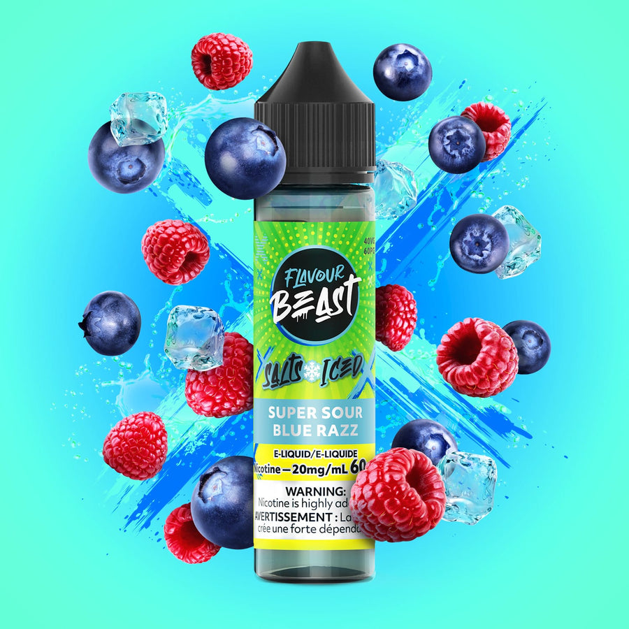 Flavour Beast Salt-Super Sour Blue Razz-60ml 60mL / 20mg Winkler Vape SuperStore and Bong Shop Manitoba Canada