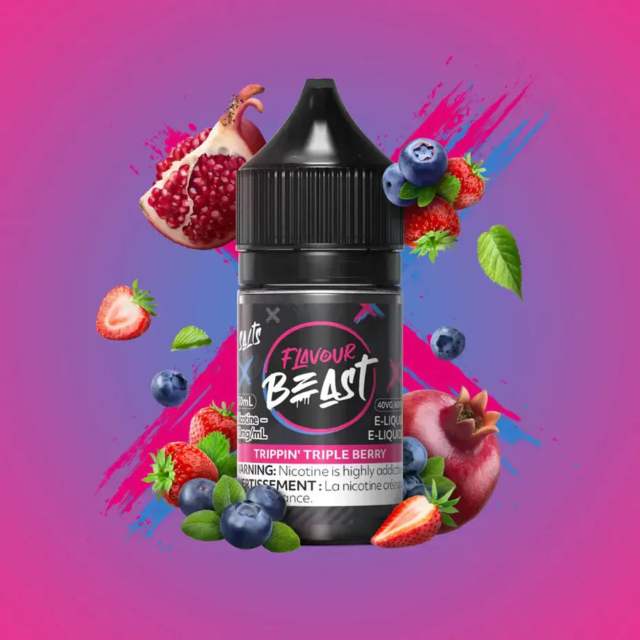 Flavour Beast Salt - Trippin' Triple Berry 30mL 30mL / 20mg Winkler Vape SuperStore and Bong Shop Manitoba Canada