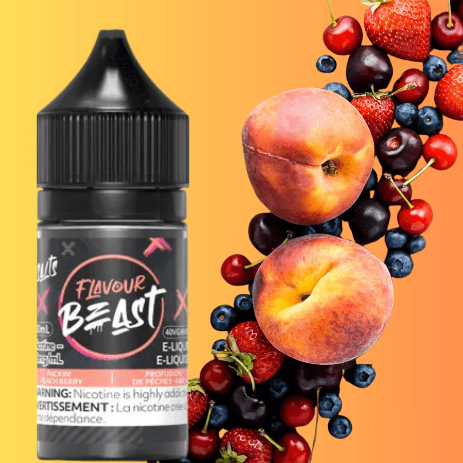 Flavour Beast Salts Salt Nic E-Liquid 30ml / 20mg Packin' Peach Berry Salts by Flavour Beast E-Liquid Packin' Peach Berry Salts by Flavour Beast-Winkler Vape SuperStore