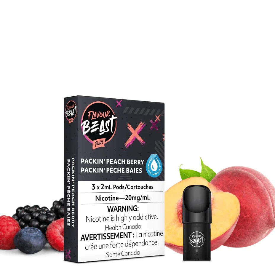 Flavour Beast STLTH Pods 20mg Flavour Beast Pods Packin' Peach Berry (STLTH Compatible) Flavour Beast Pods Packin Peach Berry (S Compatible)-Vapexcape Regina