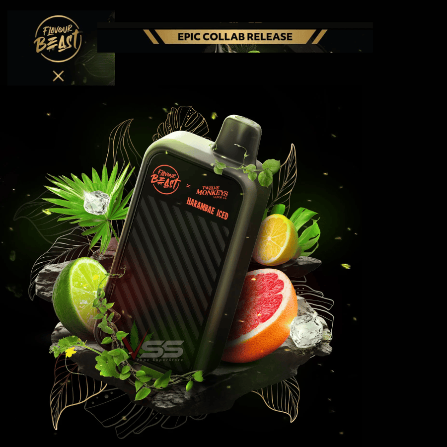 Flavour Beast X 12 Monkeys Beast Mode Max 2 50K Disposable-Harambae 50000 / 20mg/ml Winkler Vape SuperStore and Bong Shop Manitoba Canada