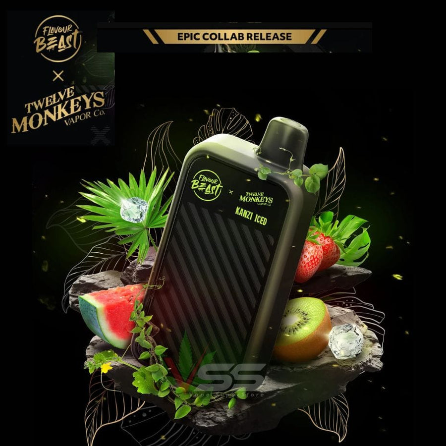 Flavour Beast X 12 Monkeys Beast Mode Max 2 50K Disposable-KANZI ICED Winkler Vape SuperStore and Bong Shop Manitoba Canada