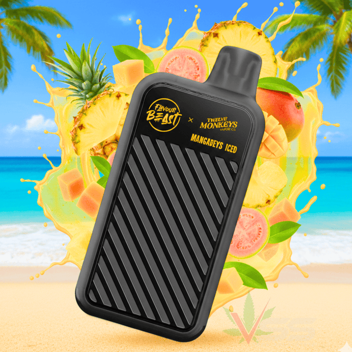 Flavour Beast X 12 Monkeys Beast Mode Max 2 50K Disposable-Mangabeys Iced Winkler Vape SuperStore and Bong Shop Manitoba Canada