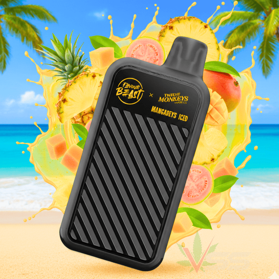 Flavour Beast X 12 Monkeys Beast Mode Max 2 50K Disposable-Mangabeys Iced Winkler Vape SuperStore and Bong Shop Manitoba Canada